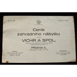 VICHR a Spol. - Praha. (zahradní nábytek)