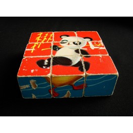 Kostky 3x3 (panda, opice, kachna) China