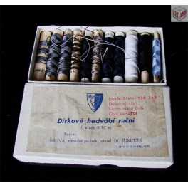 Dírkové hedvábí ruční, Hedva, n. p. závod 10 Šumperk Dírkové hedvábí ruční, Hedva, n. p. závod 10 Šumperk