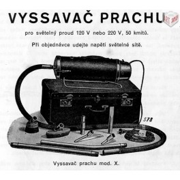 Vysavač prachu mod. X., DUDA - Alois Duda, Praha Vysavač prachu mod. X., DUDA - Alois Duda, Praha