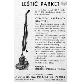 Leštič parket, DUDA - Alois Duda, Praha 