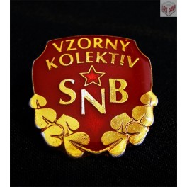 Odznak, Vzorný kolektiv SNB, 1983 Odznak, Vzorný kolektiv SNB, 1983