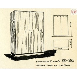 Dvoudvéřová skříň 11-28