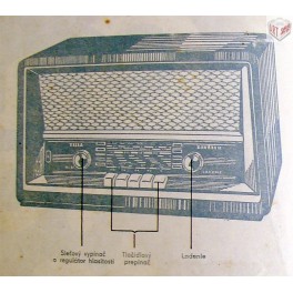 Radiopřijímač,  Tesla 428A "Gavota 2", 