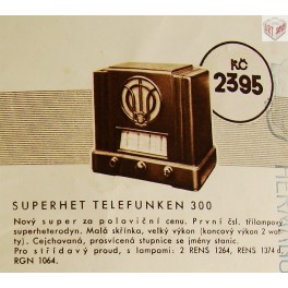 Superhet Telefunken 300, Přelouč Superhet Telefunken 300, Přelouč