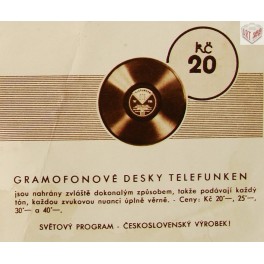 Gramofonová deska, Telefunken Přelouč Gramofonová deska, Telefunken Přelouč