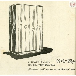 Dvoudvéřová skříň 11-L-25/1 Dvoudvéřová skříň 11-L-25/1