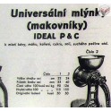 Univerzální mlýnek Ideal P&C, Pokert & CO