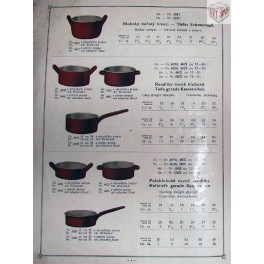 Smaltované kuchyňské nádobí, Katalog Sfinx 1924 Smaltované kuchyňské nádobí, Katalog Sfinx 1924