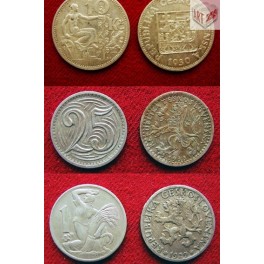 Přehled mincí z let 1918-1938 (popis, vzácnost, cena)