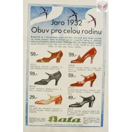 Obuv pro celou rodinu Jaro 1932 (Baťa) Obuv pro celou rodinu Jaro 1932 (Baťa)
