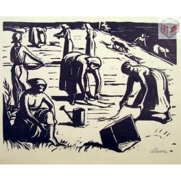 Pradleny, Alois Moravec, 1925, 24x32,5 cm