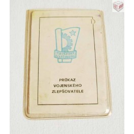 Průkaz vojenského zlepšovatele ČSSR Průkaz vojenského zlepšovatele ČSSR