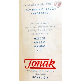 Reklamy na TONAK 1958 Reklamy na TONAK 1958