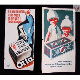Ottovo mýdlo, účtenky, 1/2 20. století, ČSR Ottovo mýdlo, účtenky, 1/2 20. století, ČSR