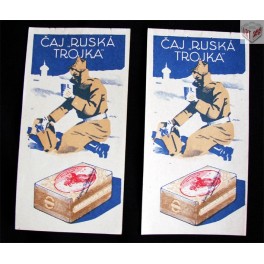 účtenka, "Ruská trojka", 1/2 20. století, ČSR