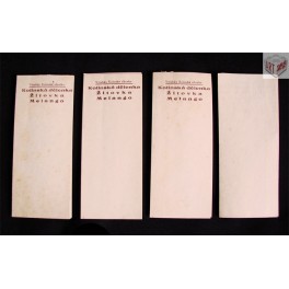 účtenkyky, Kolínská cikorka, 1/2 20. století, ČSR účtenkyky, Kolínská cikorka, 1/2 20. století, ČSR