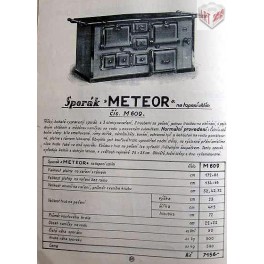 Sporák, Moravia Meteor 609, Mariánké Údolí Sporák, Moravia Meteor 609, Mariánké Údolí